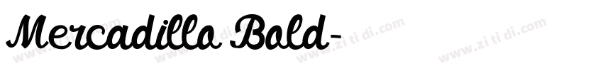 Mercadillo Bold字体转换